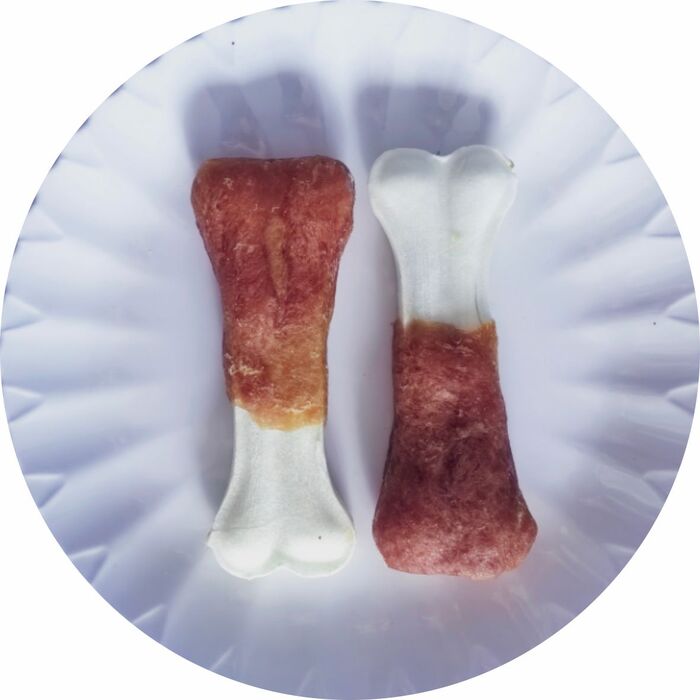 AS57 Біла кістка з м'ясом качки 12.5 сантиметрів, 550 гр., ящ. 20 шт.